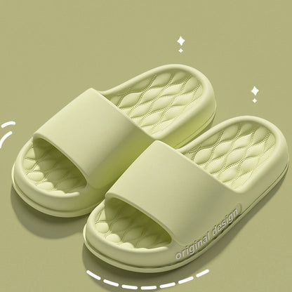 Smile Pop Men Slippers House Shower Bathroom Shoes EVA Beach Slides Fashion Soft Cloud Slippers Summer Men Antiskid Sandals