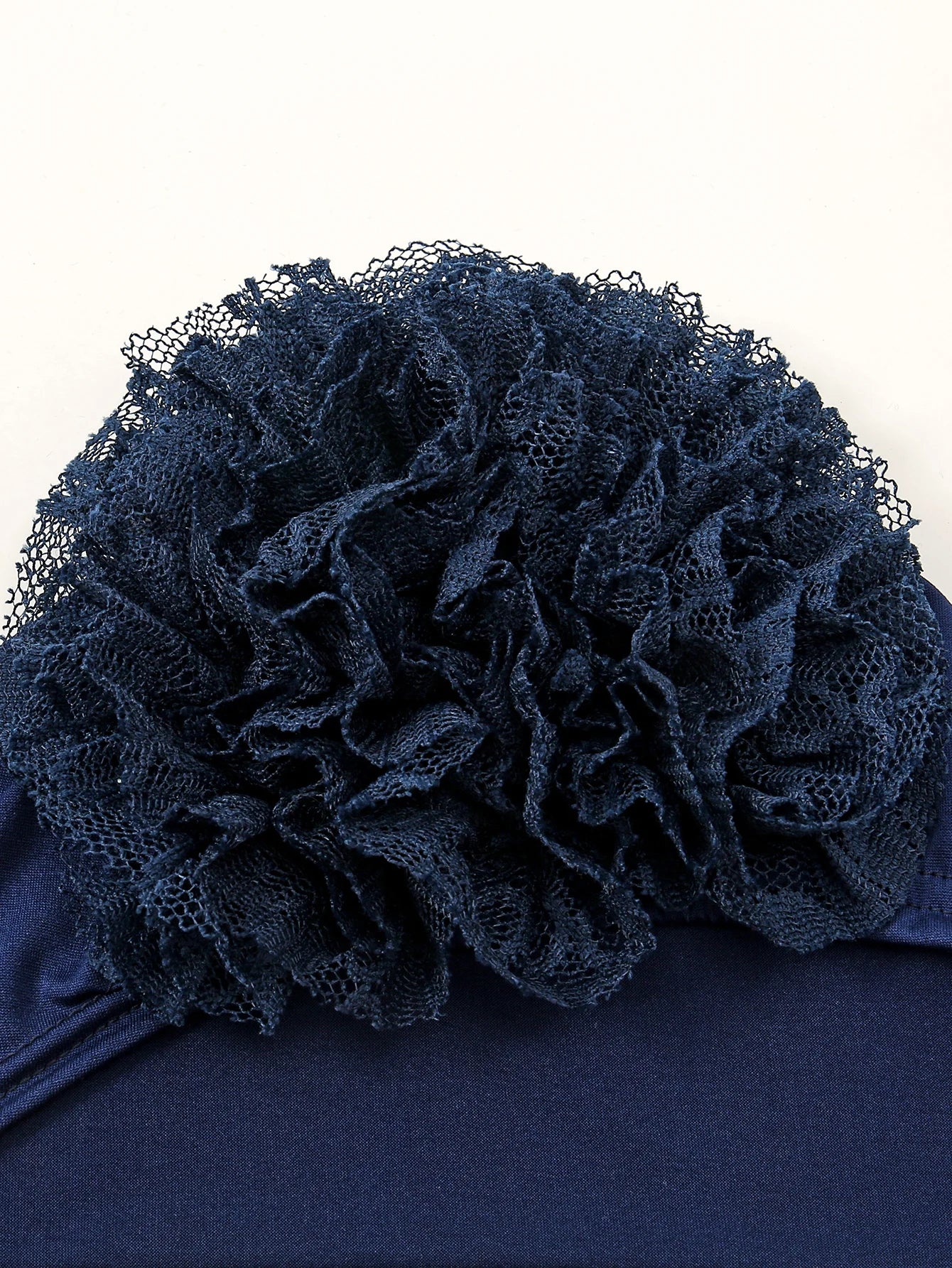 Muslim Women's Hijabs with Lace Chiffon Panhua Solid Color Thin Bottom Hat Islam Head Wrapping Tie Back Turban Female Headband