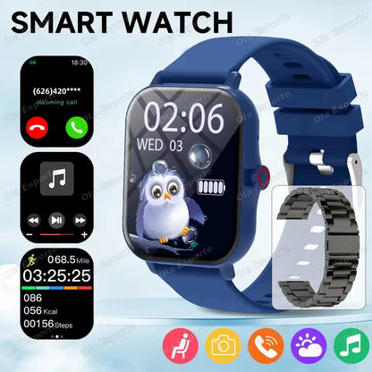 NEW Games Smart Watch 2026 Bluetooth Call Camera Control Sleep Monitoring Music Play Message Push Outdoor Sports Smartwatch Kids