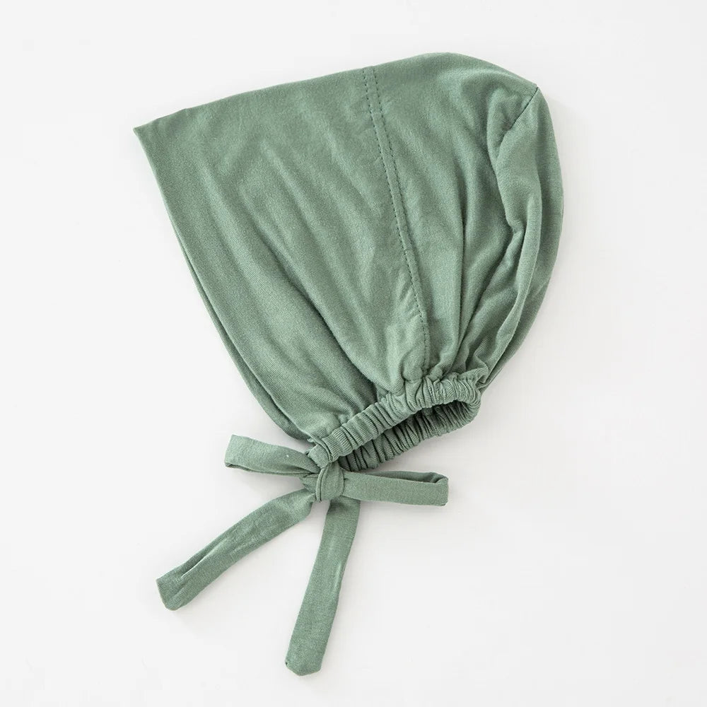 82 Colors Tie-Back Undercaps Fashion Women's Inner Hijab Muslim Cap Bonnet Plain Islamic Cotton Spandex Jersey DEW Underscarf