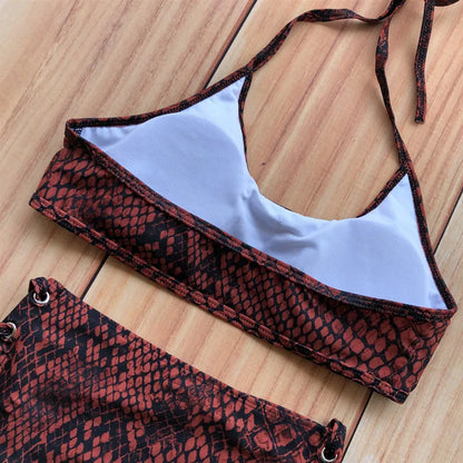 Bandage Bikini Sport Swimwear Women Swimsuit High Waist Bikini Set Push Up Maillot De Bain Femme Beachwear 2026 Bathing Suit
