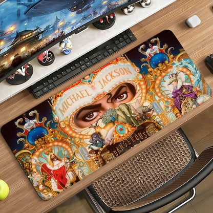 Singer M-Michael J-Jackson Mouse Pad Non-slip Rubber Gamer Balance Computer Mat Decoracion Deskmat Laptop Office Large