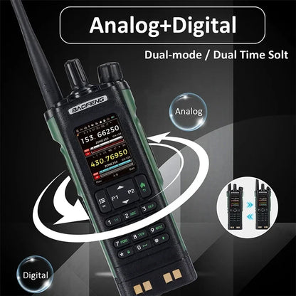 Transparent  Baofeng Radio Dm - 32Uv Dmr Digital Wireless Machine With Aes256 Encryption For Long - Range & Secure Contact