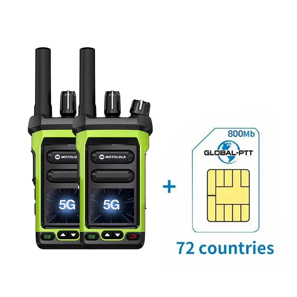 4G LTE Mini Android Walkie Talkie PTT Long Range 5000Km Intercom Sim Card Compatible POC-Global Radio