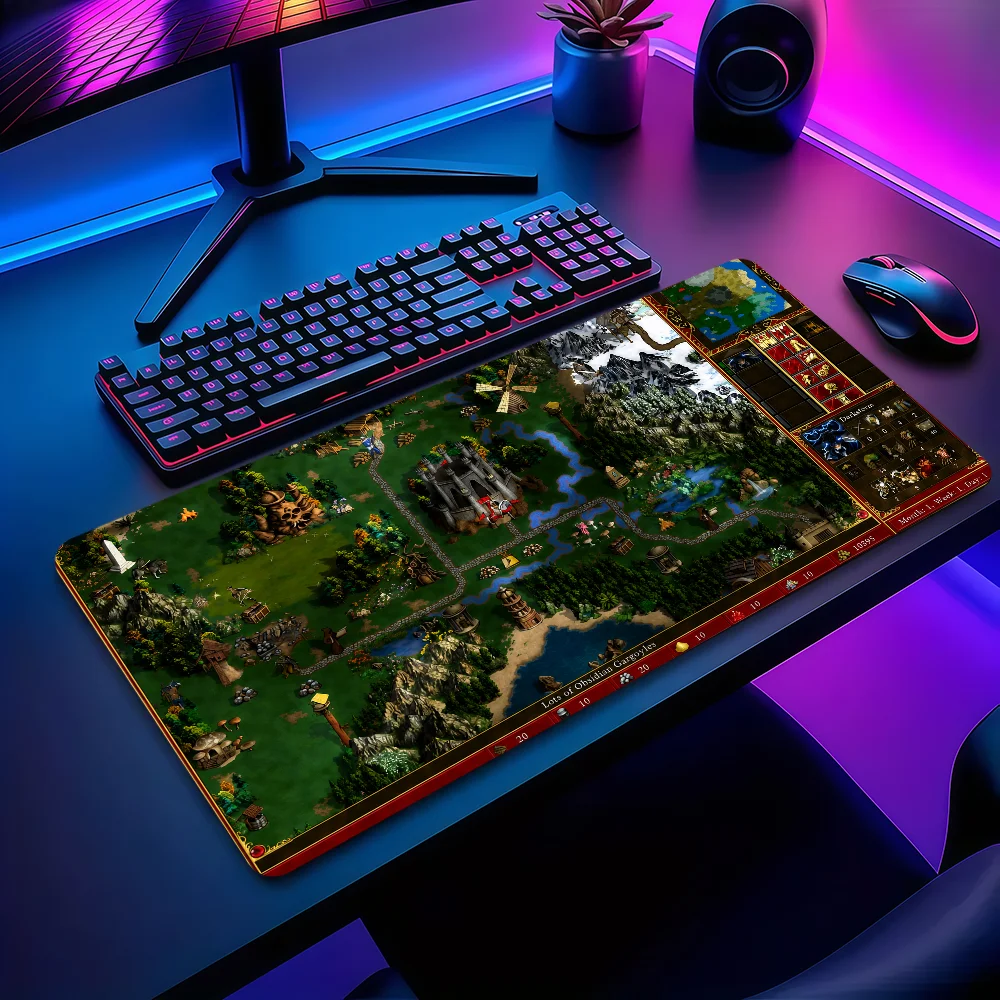 H-Heroes of M-Might and Magic 3 Mouse Pad Non-slip Thickened MousePad Large Writing Lockedge Office Student Gaming Cushion