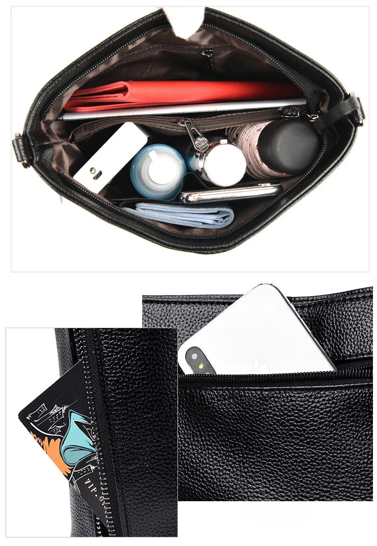 Tassels Women Hand Crossbody Bags for Female Leather Crossbody Luxury Purses and Handbags Women Shoulder Bag Designer Bucket Sac