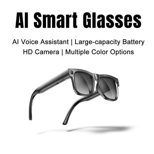 Smart Glasses 800W Pixel Camera Bluetooth IPX4 Waterproof Magnetic Charging Audio Glasses Video Voice Recorder Hands-Free Camera