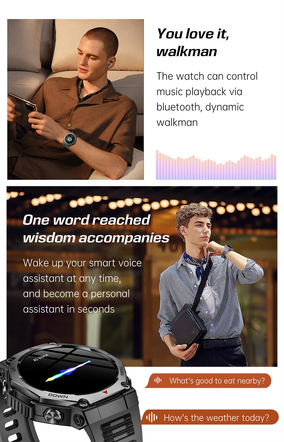 2026 New Military Active Edge Smart Watch Men 10ATM Waterproof GPS Motion Track 100+Sport Modes Heart Rate HD BT Call Smartwatch