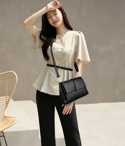 Soft Leather Luxury Shoulder Crossbody Bags for Women 2023 Fashion Purses and Handbags Designer Fashion Ladies Messenger Bag Sac