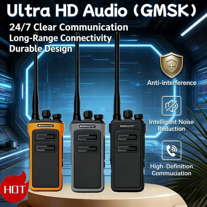 DMR Digital Two Way Radio High Power Long Battery Life Charging VOX Long Range Portable Walkie Talkie for Emergency Camping