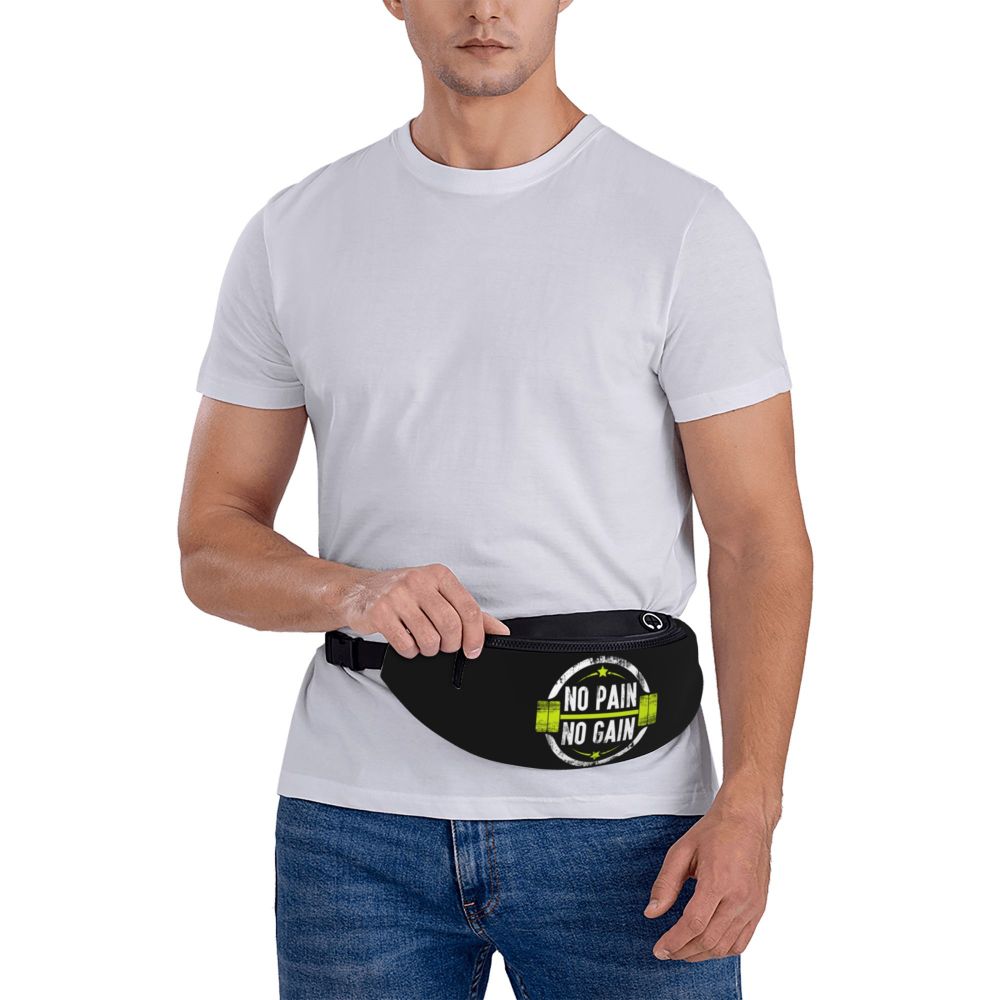 Powerhouse Gym Fanny Bag Custom Bodybuilders Fitness Crossbody Waist Pack Men Women Cycling Camping Phone Money Pouch
