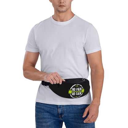 Powerhouse Gym Fanny Bag Custom Bodybuilders Fitness Crossbody Waist Pack Men Women Cycling Camping Phone Money Pouch