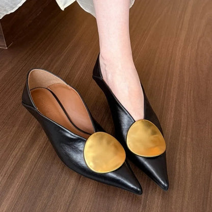 Luxury Women Heeled Shoes Pointed Toe Low Heels Designer Shoes Sexy Dress Fashion Woman Pumps Summer Elegant Zapatos Mujer