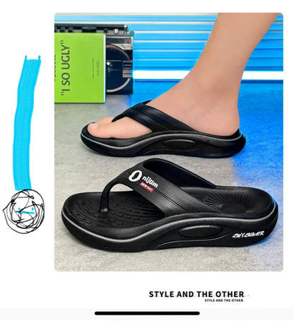 Summer Men Slippers Non Slip EVA Flip Flops Lightweight Home Sandals Soft High Quality Slides Fashion Outdoor Beach Bathroom