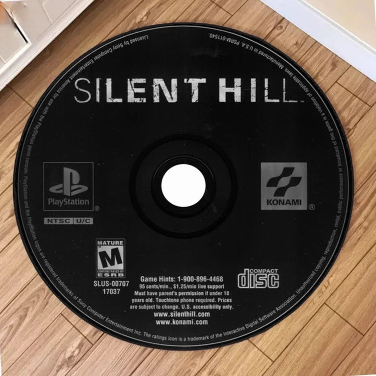 METAL GEAR Circular Carpet CD Cartoon Floor Mat Living Room Sofa Sports Room Bed Rug Bedroom Carpets Design Home Rugs Decoration