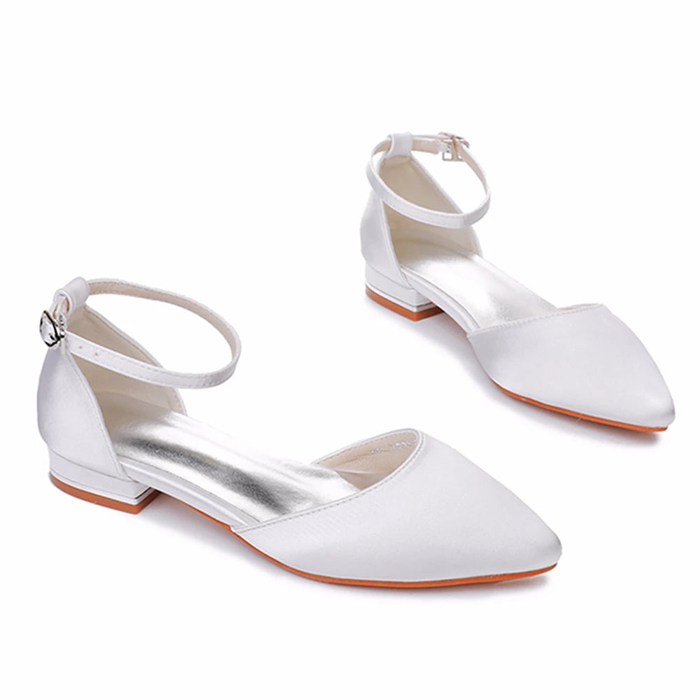 Crystal Queen Women Sandals Ladies Sexy Shoes Female Flats Point Toe Summer Shoes Casual Party Dress Flat