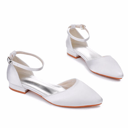Crystal Queen Women Sandals Ladies Sexy Shoes Female Flats Point Toe Summer Shoes Casual Party Dress Flat