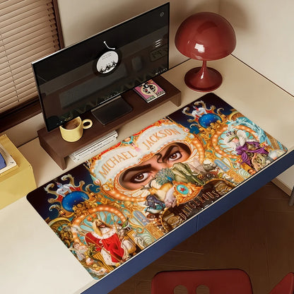 Singer M-Michael J-Jackson Mouse Pad Non-slip Rubber Gamer Balance Computer Mat Decoracion Deskmat Laptop Office Large