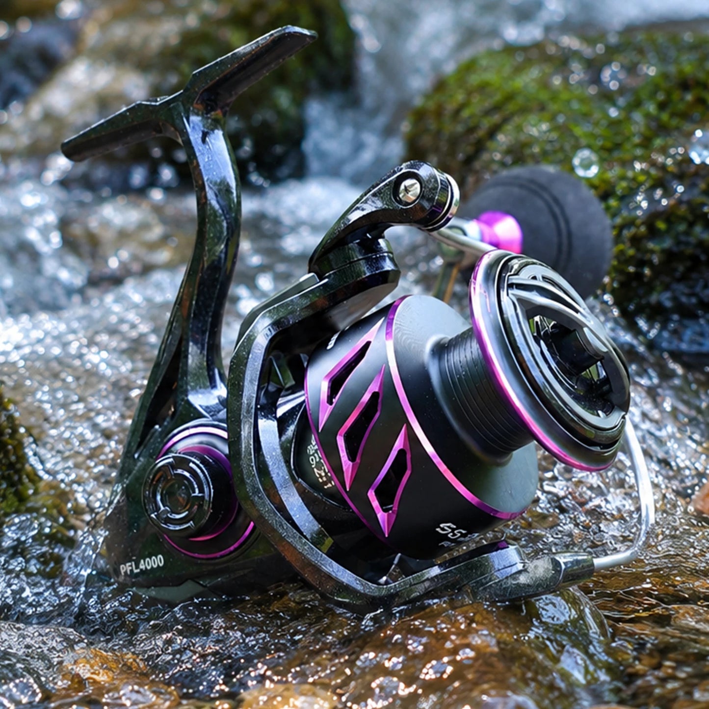 Sougayilang Spinning Reel 1000~4000 Serie 5.2:1Gear Ratio 12kg Max Drag CNC Aluminum Spool Fishing Reel for Freshwater Saltwater