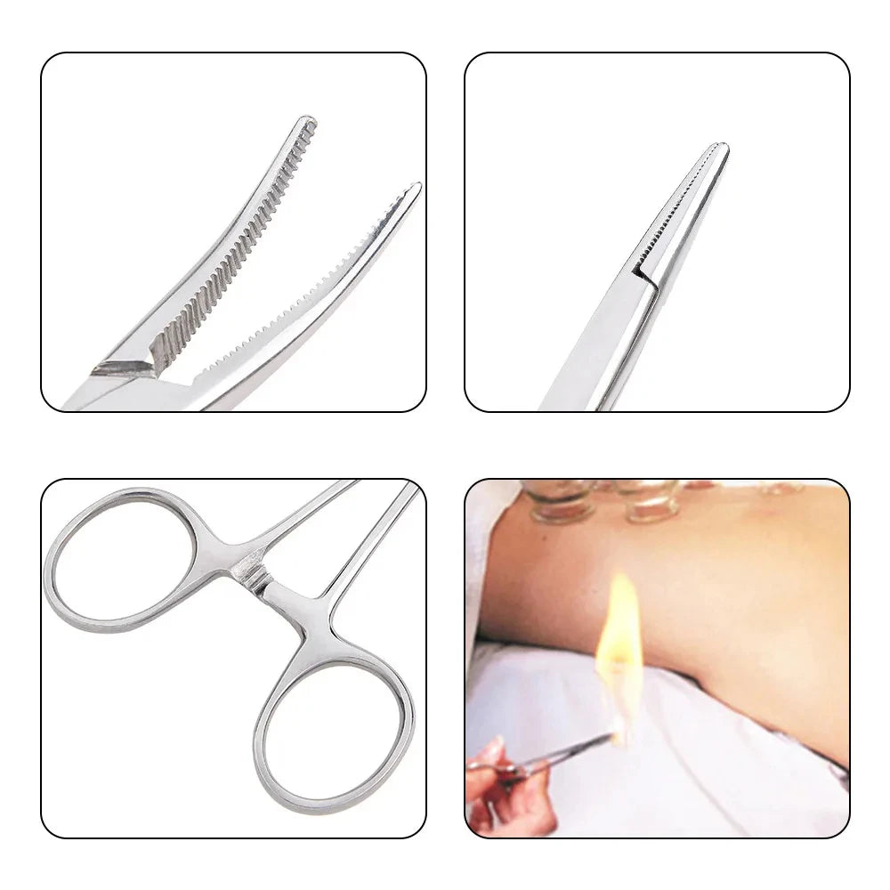 Hand Tool  Hemostatic Forceps Pet Hair Clamp Fishing Locking Pliers Epilation Tools Curved/Straight Tip Cutter Tool