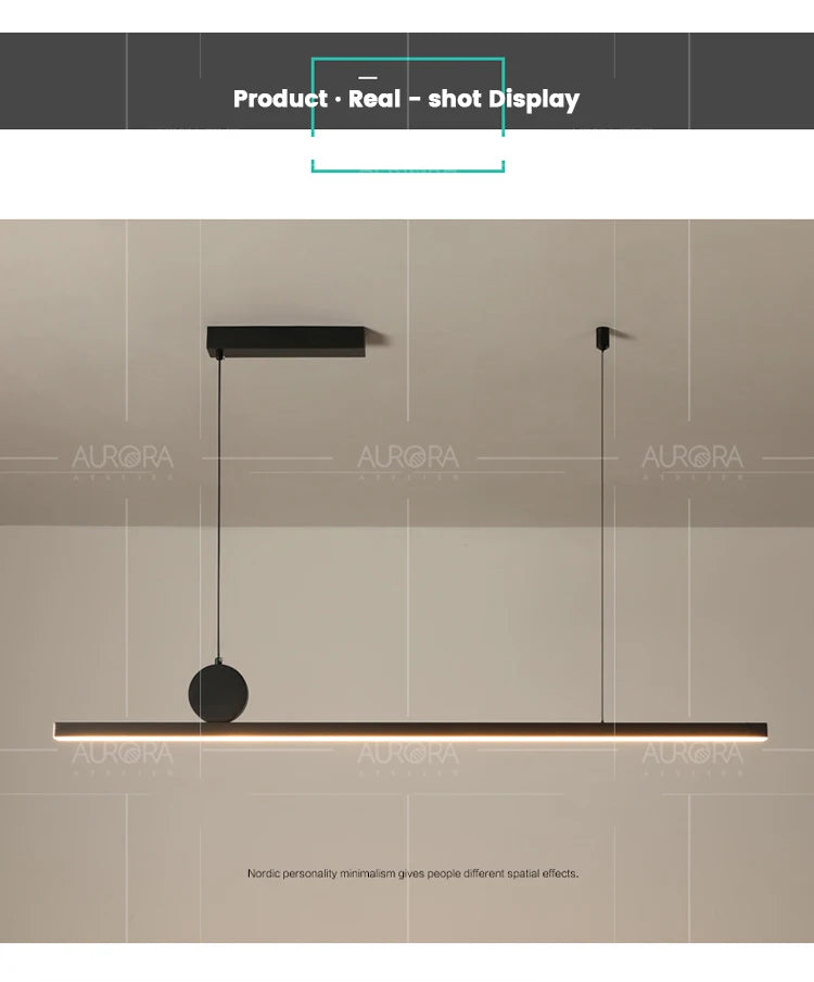 Pendant Lights Modern Simple Dining Room Lights For Kitchen Long Chandelier Living Room Pendant Lamp Home Decoration Lighting