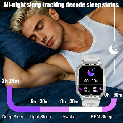 2026 newhigh-endoutdoorhikingadventuresmartwatch,1400mAh large battery,wirelesscommunication,voiceassistant,heartrate monitoring