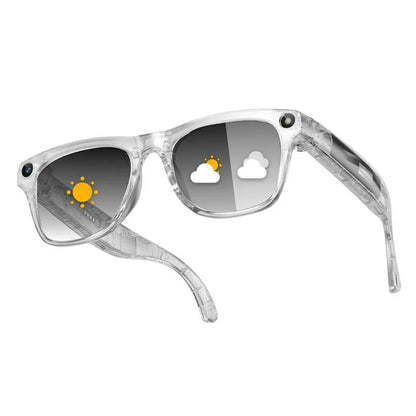 2026 4K HD Color Changing AI Smart Glasses Chat GPT 100MP Camera Bluetooth Call Voice Assistant Control Smart Glasses 2026 New