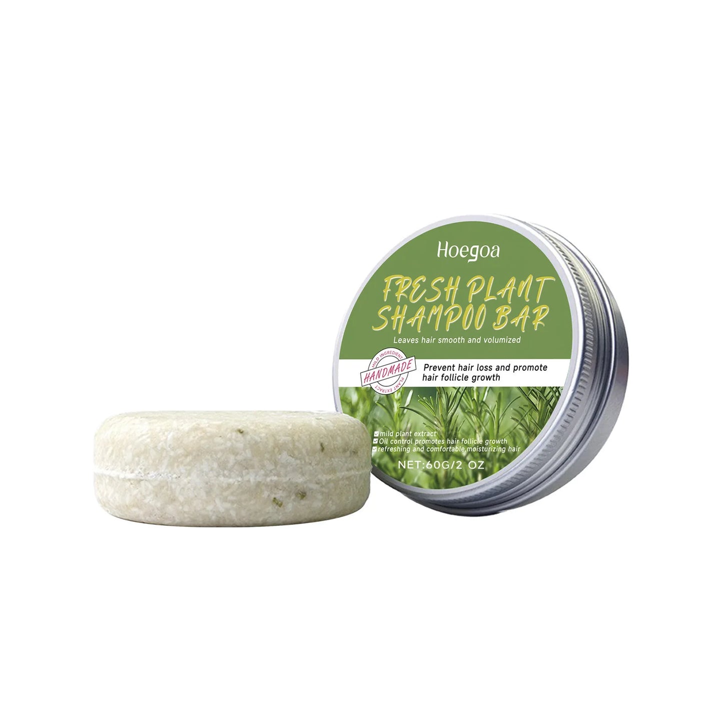 Rosemary Shampoo Bar Anti Hair Loss Oil Control Promote Hair Growth Refreshing Smoothing Volumizing Handmade Natural Hair Soap