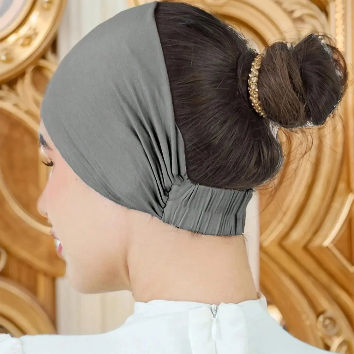 Premium Soft Muslim Hijab Underscarf Caps Cotton Stretch Turban Cap Islamic Underscarf Bonnet Headscarf Headband Islamic Turbans
