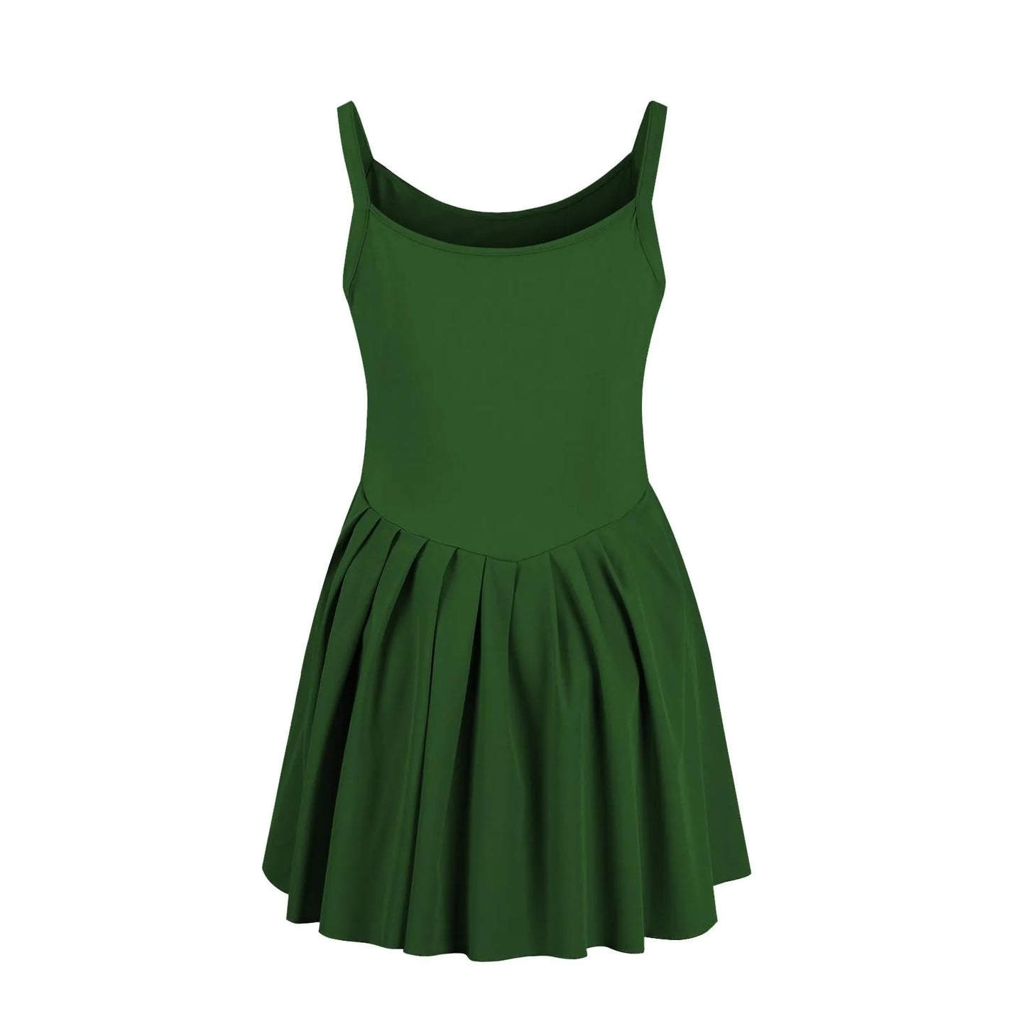 Women Tennis Dress One-Pieces Slim Fit Soft Sports Sets Golf Badminton Skirts Back Cross Tracksuits With Chest Pads Yoga Suits