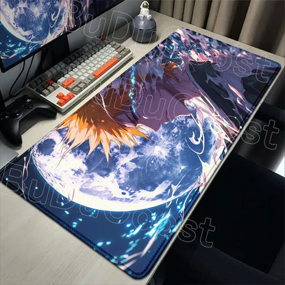 2026 New Anime HD Wallpaper Bleach Mouse Pad Laptop Gaming Keyboard Mat XXL Large 900x400mm Desk Mat Cool E-sports Mats Mousepad