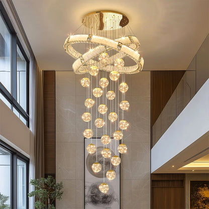 Modern home decor led lights pendant light lamps forstaircase Chandeliers for living room hanging light indoor lighting