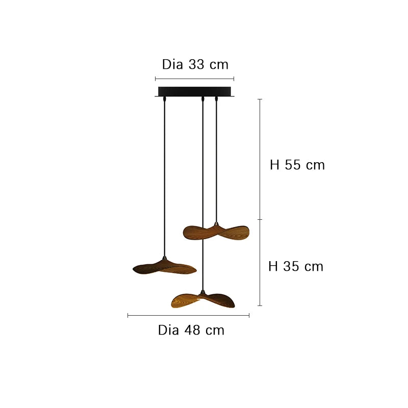 Designer Log Craft LED Ceiling Chandelier Living Room Tearoom Kitchen Table Lamps Bedroom Home Decoration Lighting Stair Lights