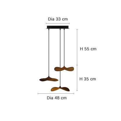 Designer Log Craft LED Ceiling Chandelier Living Room Tearoom Kitchen Table Lamps Bedroom Home Decoration Lighting Stair Lights