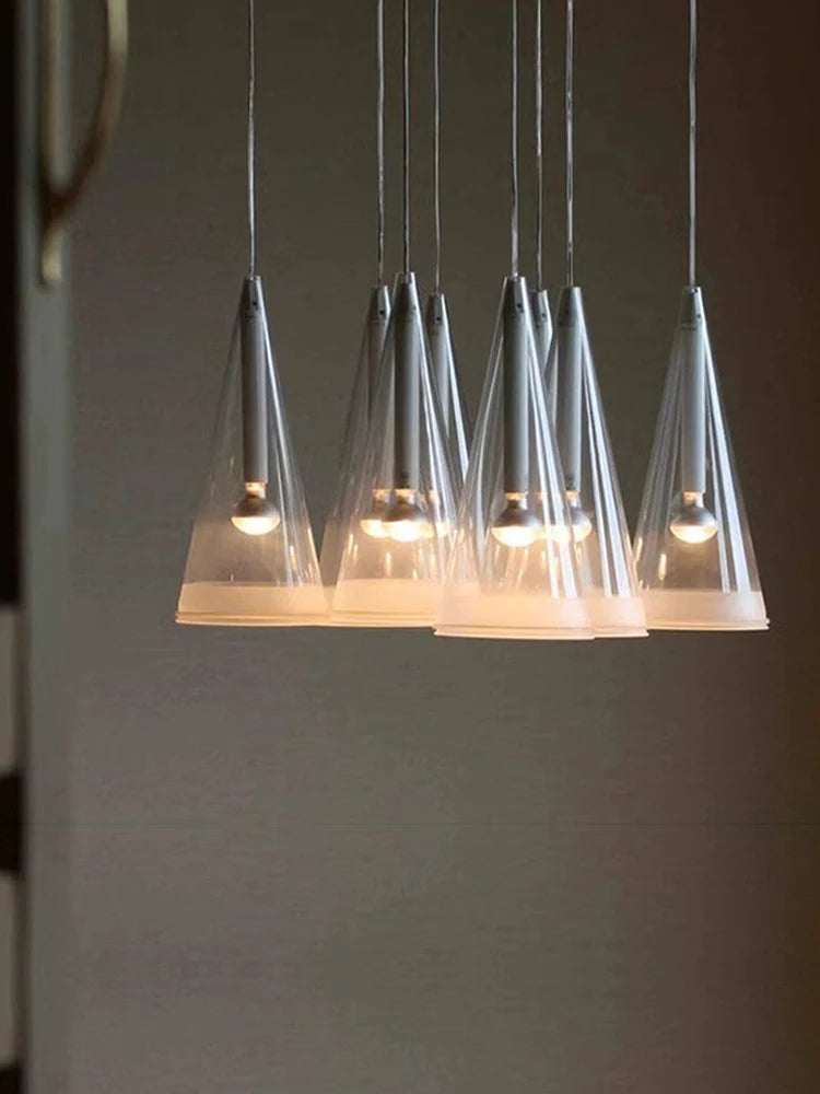 Modern Art Deco Pendant Lights New Creative Living Room Villa Designer Taper Glass Hanging Lamps Ceiling Minimalist Decor Trendy