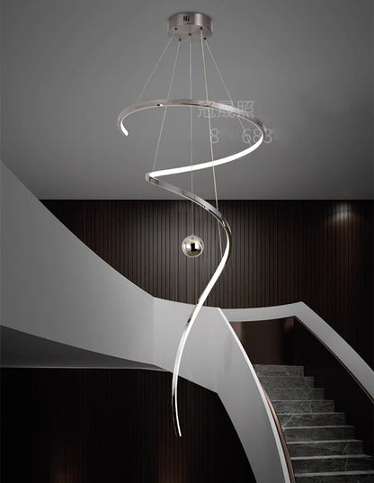 Modern home decor led lights pendant light lamps forstaircase Chandeliers for living room hanging light indoor lighting