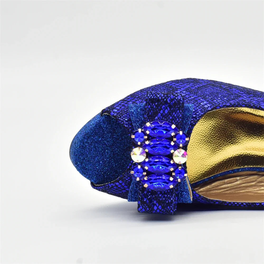 New Arrival Matching Shoes and Bag for Women for Weddings Elegant Woman Heeled Shoes for Party Shoe and Bag Party Italy Set