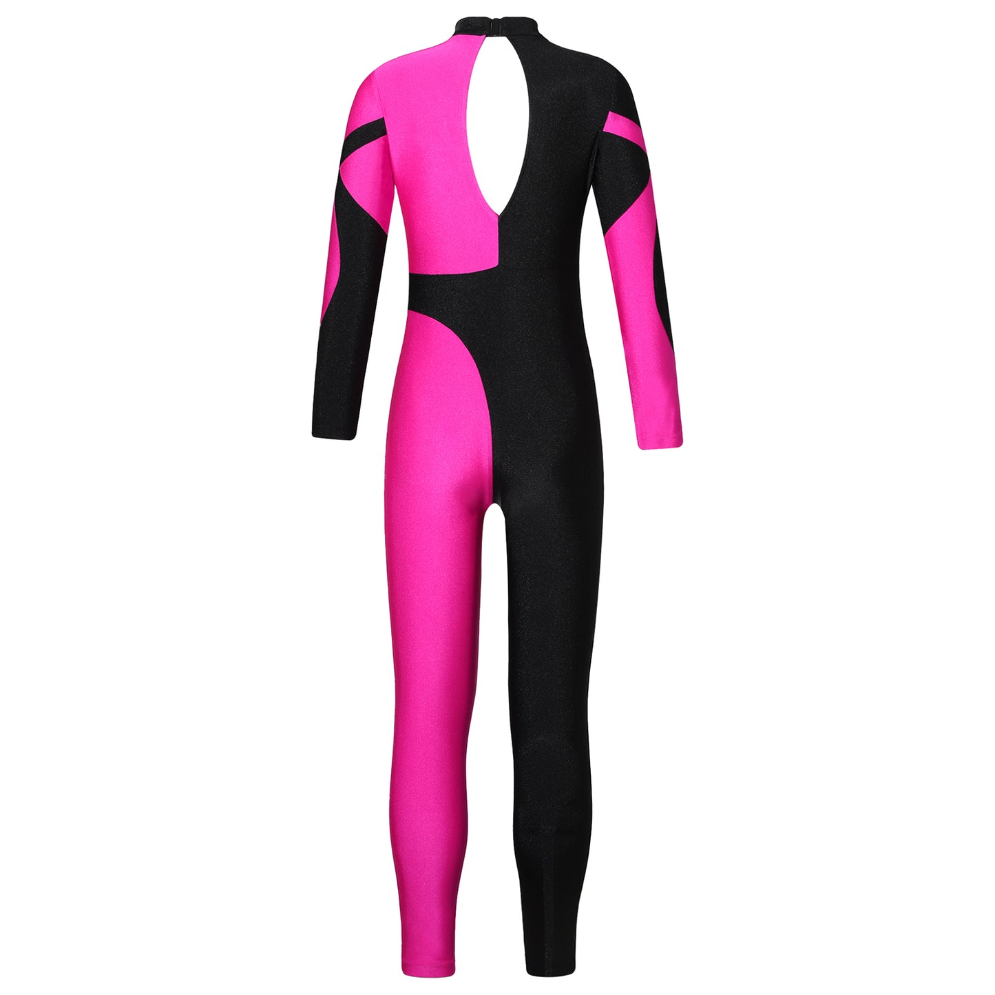 Kids Girls Long Sleeve Gymnastics Leotard Bodysuit Teens Gymnastics Jumpsuit for Girl Children Ballet Dance Costume Dancewear