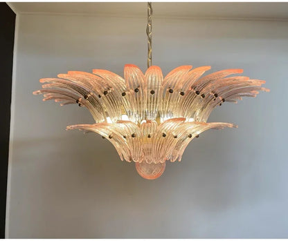 Modern Vintage French Glass Living Room Chandelier Designer Bedroom Mid-Century Style Duplex-Style Dining RoomLarge Villa Lights