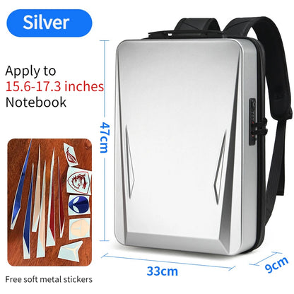 Gaming Laptop Backpack Anti-theft Waterproof Backpack USB Men's PC Hard Shell Business Travel Backpack Stereotype Game Bag 17.3