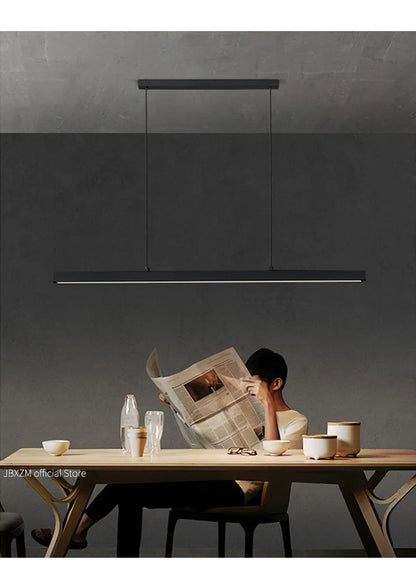 Dining Room Chandelier Dining Table Lighting Kitchen Bar Light LED Linear Lamp Restaurant Pendant Lights Modern Brief Droplight