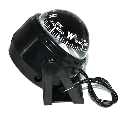 Boat Compass Waterproof Nautical Compass Sea Pivoting Marine With Electronic LED Light For Marine Navigation Positioning