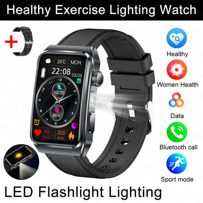 2025 New Nursing Grade ECG+PPG Pulse therapy Smartwatch Men Blood lipid Uric acid Bluetooth call Health Bracelet For Android iOS