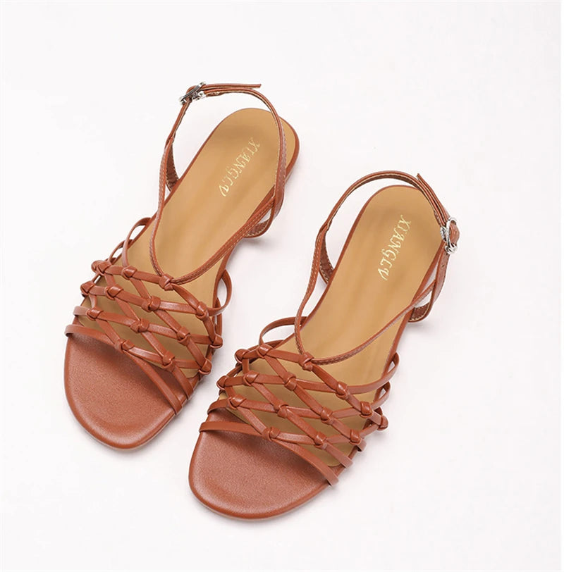 ZAROY Luxury Gold Gladiator Flat Sandals Woman Summer Narrow Band Open Toe Roman Shoes Casual Strap Sandalia Zapatos босон