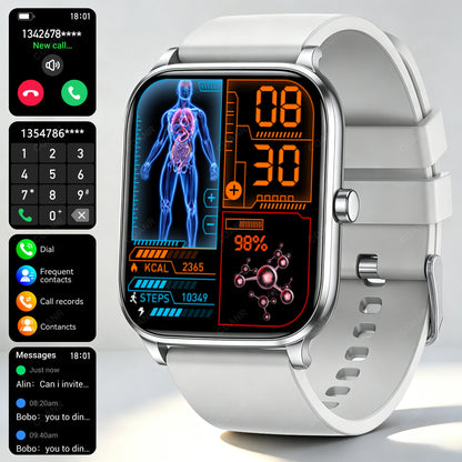 New Men woman Smart Watch 1.83" HD Screen Health Monitor wireless Call Sports Fitness tracking SmartWatches IP68 Waterproof