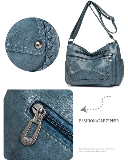 High Quality Leather Luxury Handbags Ladies Bag Designer Shoulder Crossbody Bags For Women 2024 New Bolsa Feminina Sac A Main