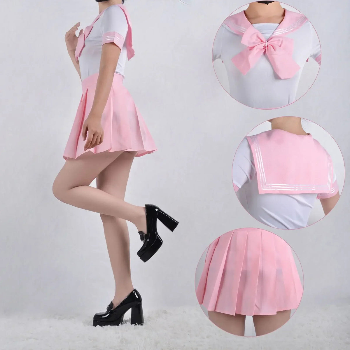 Costume de Cosplay de marin Anime Tsukino pour femmes, robe JK rose bleu Usag rouge  halloween  uniforme  japonais pour filles