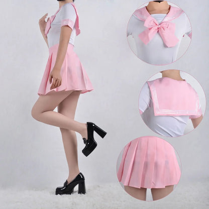 Costume de Cosplay de marin Anime Tsukino pour femmes, robe JK rose bleu Usag rouge  halloween  uniforme  japonais pour filles