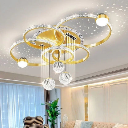 Modern Luxury LED Ceiling Chandeliers Lamps Design Creative Suspension Pendant Lights Home Decor Items Living Room Bedroom Villa