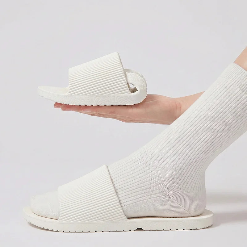 Foldable Travel Slippers for Women Men Non Slip Soft Sole Lightweight Bathroom Shower Slippers Quick Dry EVA Hotel Beach Shoes